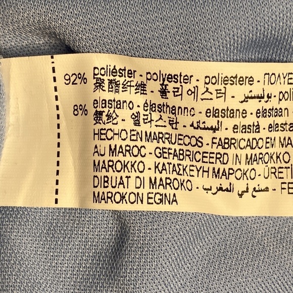 NWT. Zara Blue Midi Dress with Gathering. Size S. - Picture 10 of 12